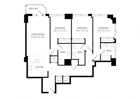 a floor plan of a house with two floors and a staircase